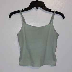 American Eagle, mint green, cropped tank top. Size small